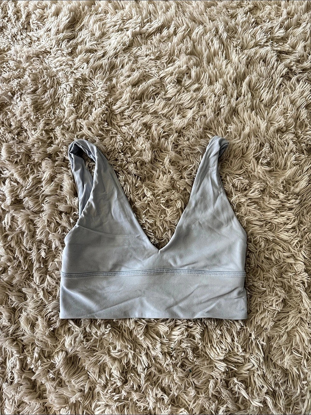lululemon Align V-Neck Bra Sports Bra Gray Size 4